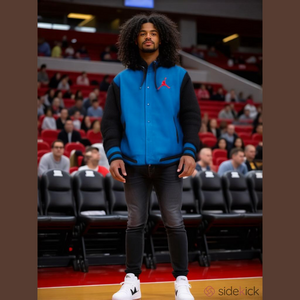 Jordan varsity button down hooded fleece jacket soe XXL